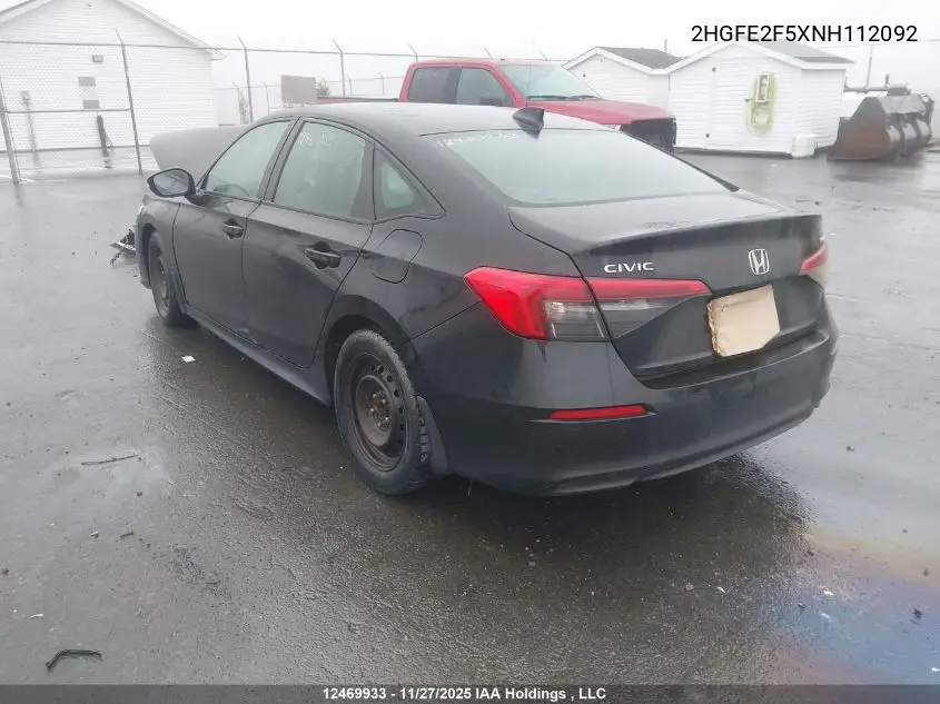 2HGFE2F5XNH112092 2022 Honda Civic Sport