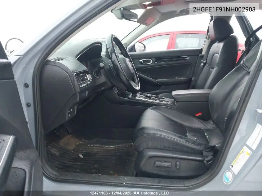 2HGFE1F91NH002903 2022 Honda Civic Touring