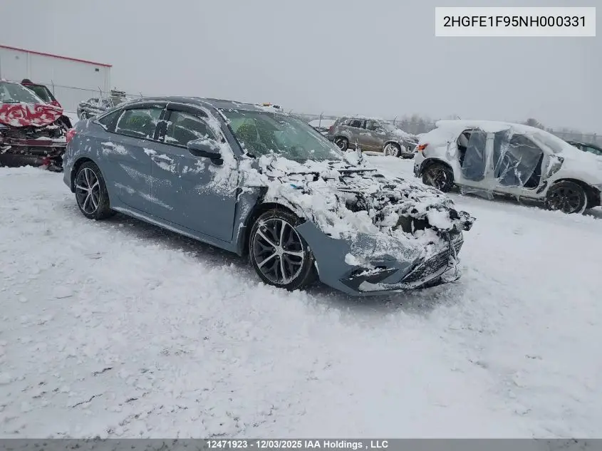 2HGFE1F95NH000331 2022 Honda Civic Touring