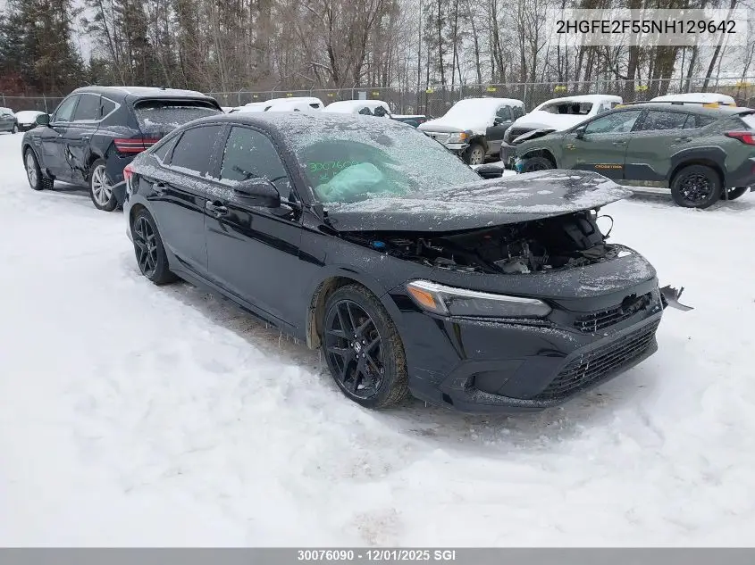 2HGFE2F55NH129642 2022 Honda Civic Sport