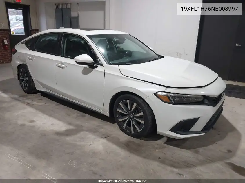 19XFL1H76NE008997 2022 Honda Civic Ex-L