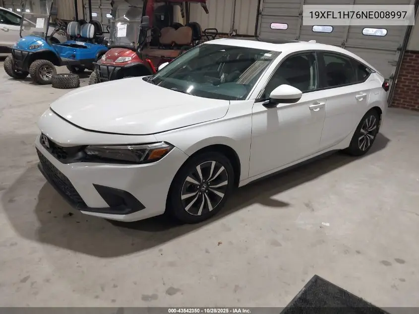 19XFL1H76NE008997 2022 Honda Civic Ex-L