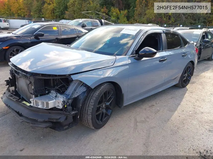 2HGFE2F54NH577015 2022 Honda Civic Sport