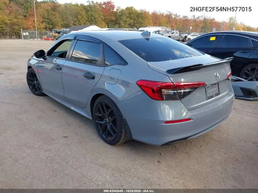 2HGFE2F54NH577015 2022 Honda Civic Sport