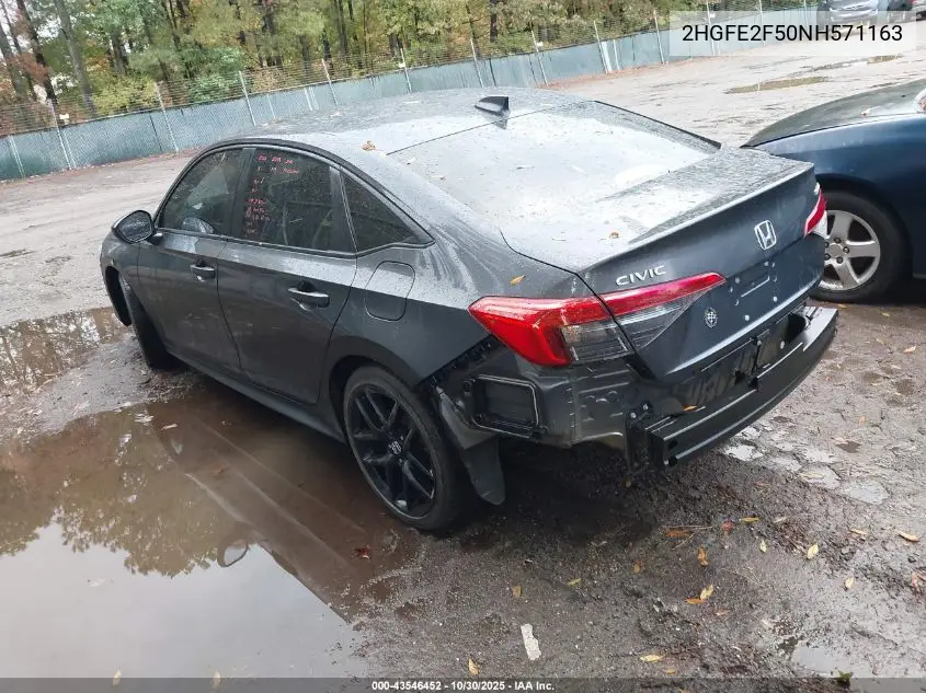 2HGFE2F50NH571163 2022 Honda Civic Sport