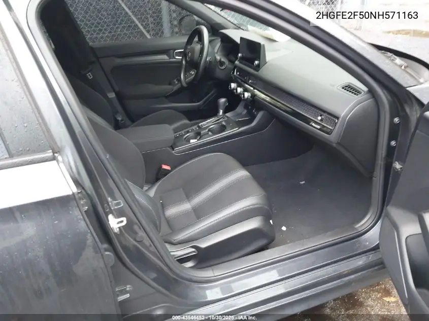 2HGFE2F50NH571163 2022 Honda Civic Sport
