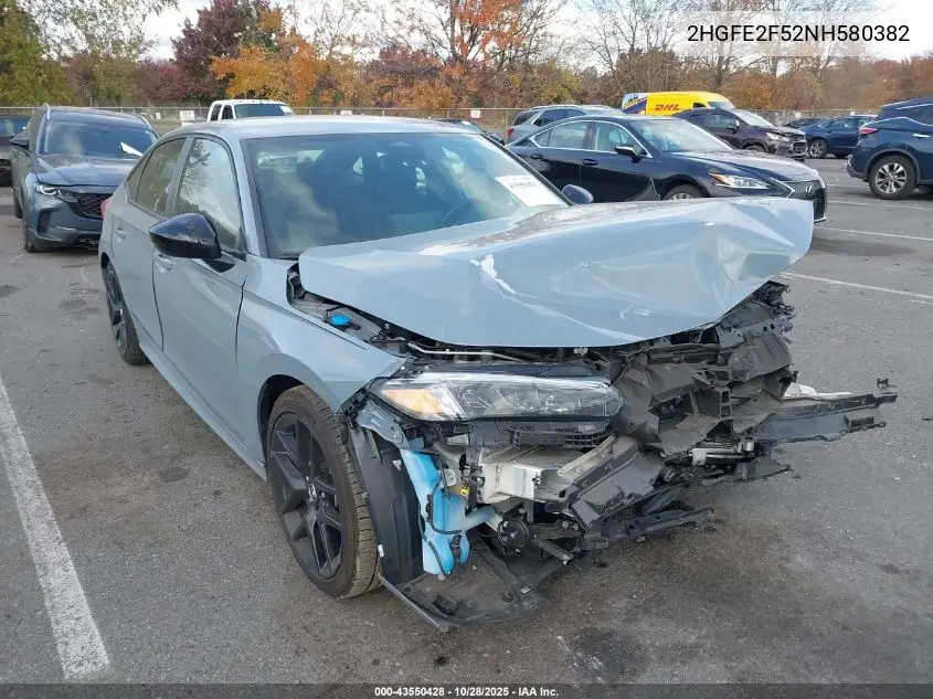 2HGFE2F52NH580382 2022 Honda Civic Sport