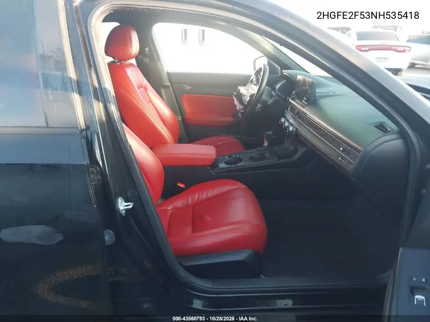 2HGFE2F53NH535418 2022 Honda Civic Sport