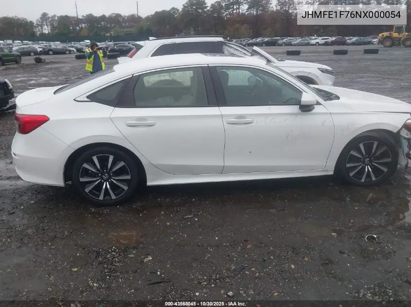 JHMFE1F76NX000054 2022 Honda Civic Ex