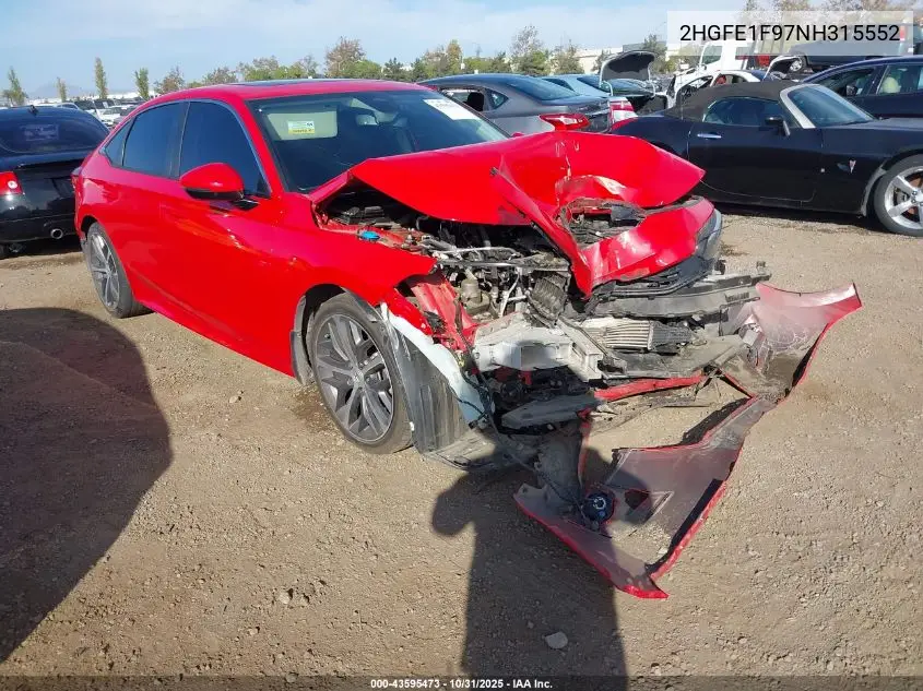 2HGFE1F97NH315552 2022 Honda Civic Touring