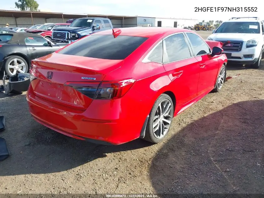 2HGFE1F97NH315552 2022 Honda Civic Touring