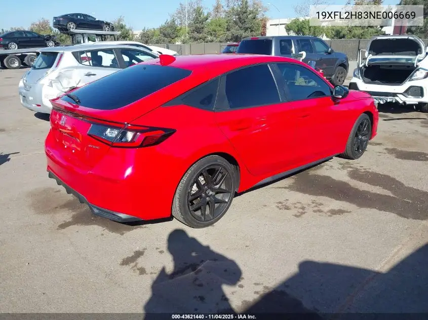 19XFL2H83NE006669 2022 Honda Civic Sport