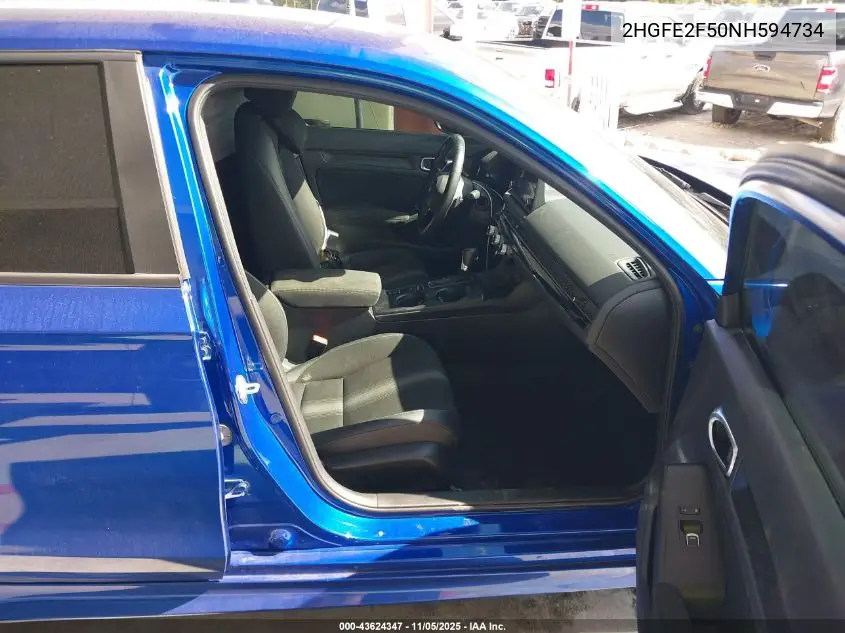 2HGFE2F50NH594734 2022 Honda Civic Sport