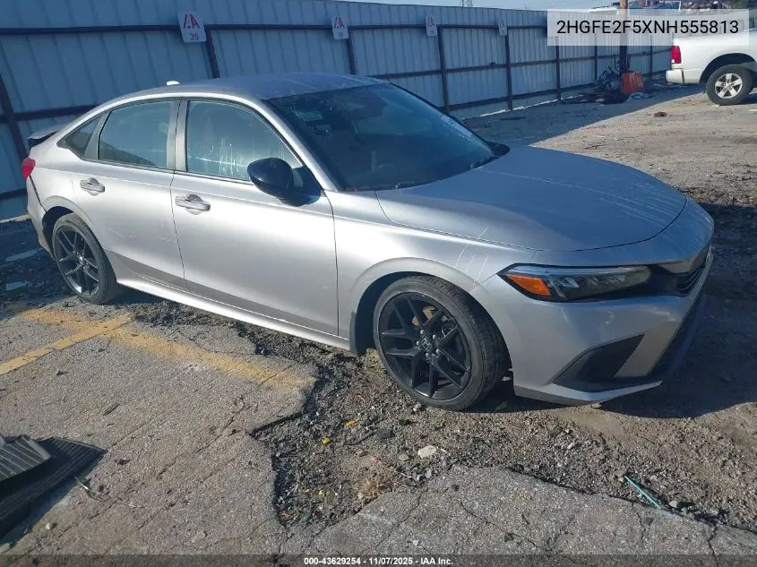 2HGFE2F5XNH555813 2022 Honda Civic Sport