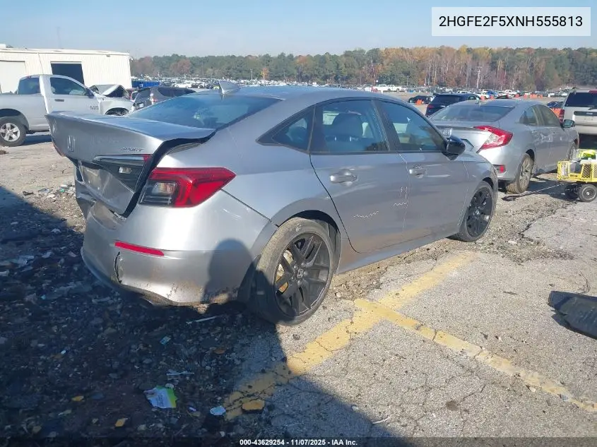 2HGFE2F5XNH555813 2022 Honda Civic Sport