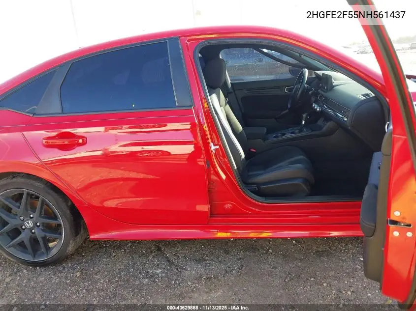 2HGFE2F55NH561437 2022 Honda Civic Sport