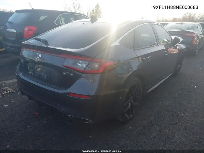 19XFL1H88NE000683 2022 Honda Civic Sport Touring
