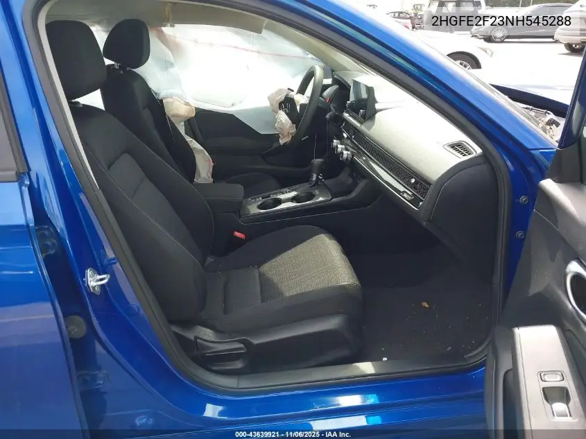 2HGFE2F23NH545288 2022 Honda Civic Lx