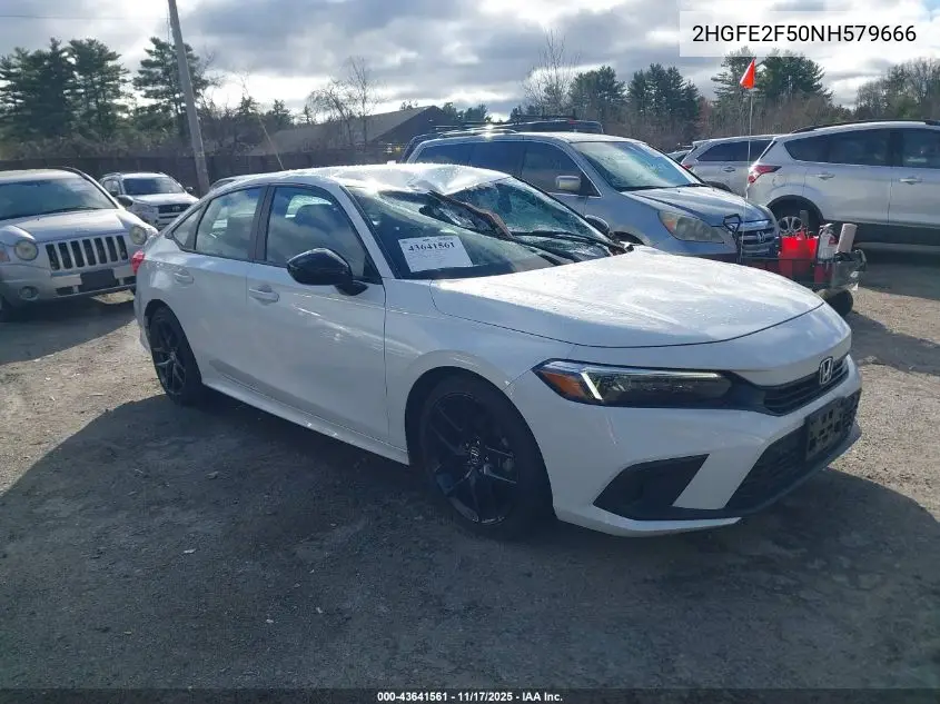 2HGFE2F50NH579666 2022 Honda Civic Sport