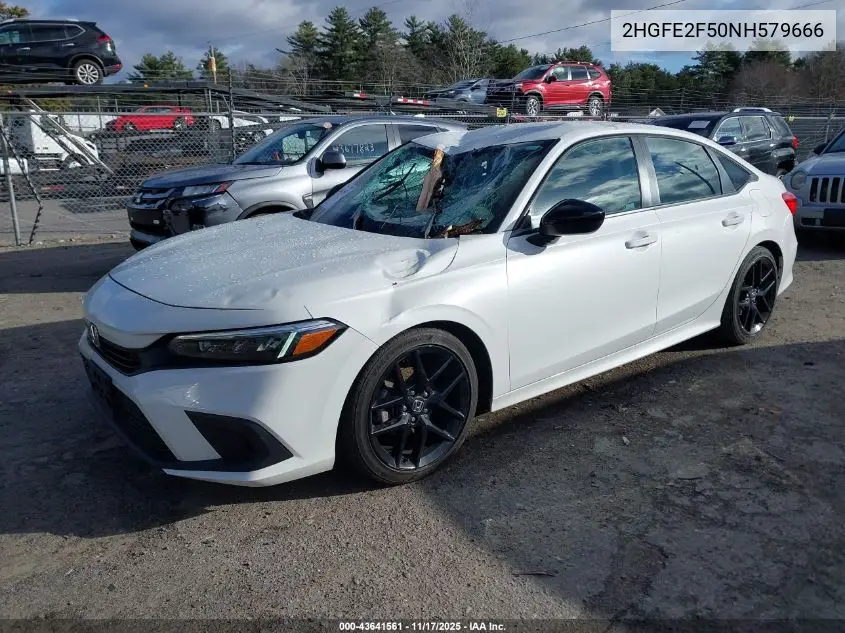 2HGFE2F50NH579666 2022 Honda Civic Sport
