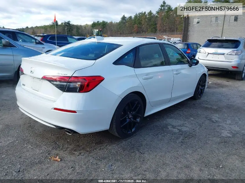 2HGFE2F50NH579666 2022 Honda Civic Sport