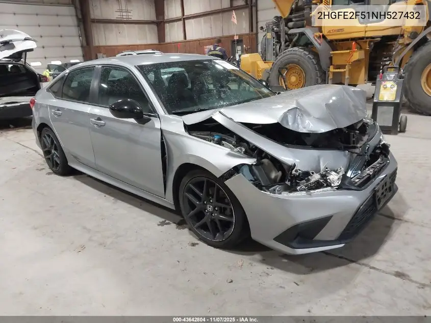 2HGFE2F51NH527432 2022 Honda Civic Sport