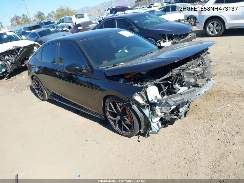 2HGFE1E58NH473137 2022 Honda Civic Si Sedan