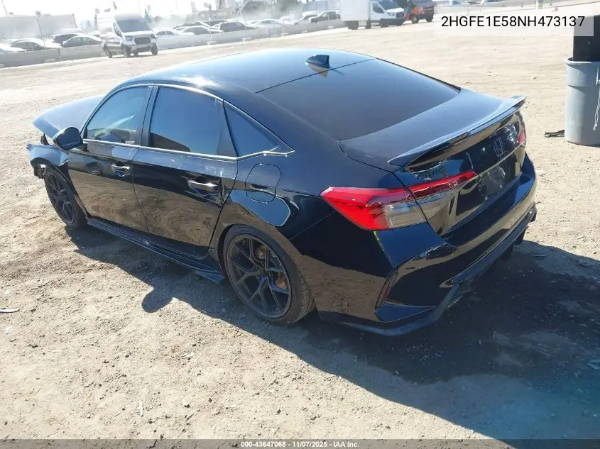 2HGFE1E58NH473137 2022 Honda Civic Si Sedan