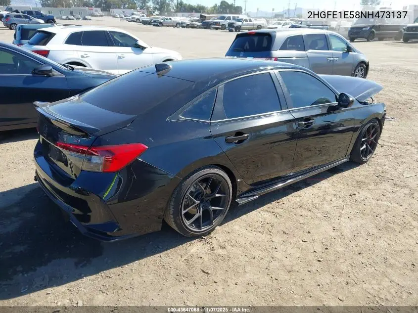 2HGFE1E58NH473137 2022 Honda Civic Si Sedan