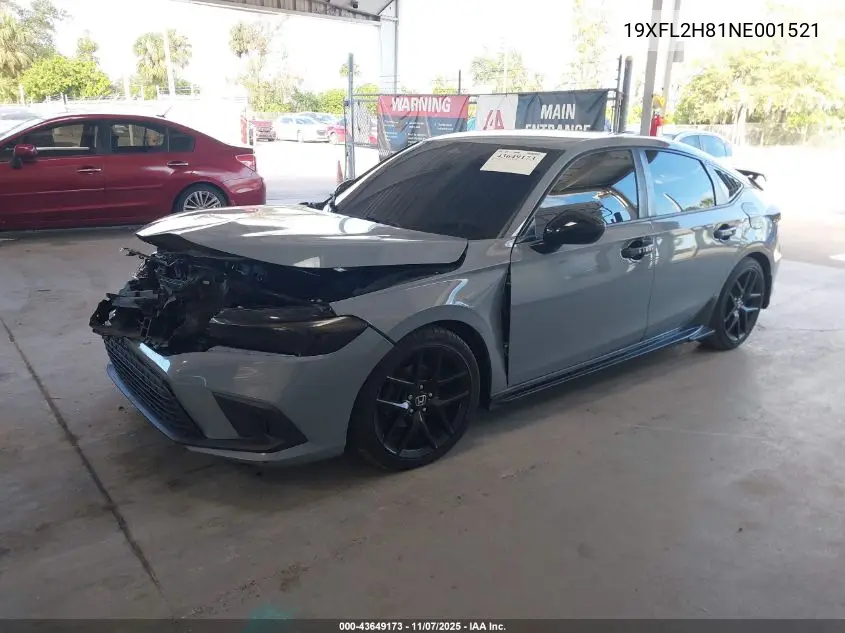 19XFL2H81NE001521 2022 Honda Civic Sport