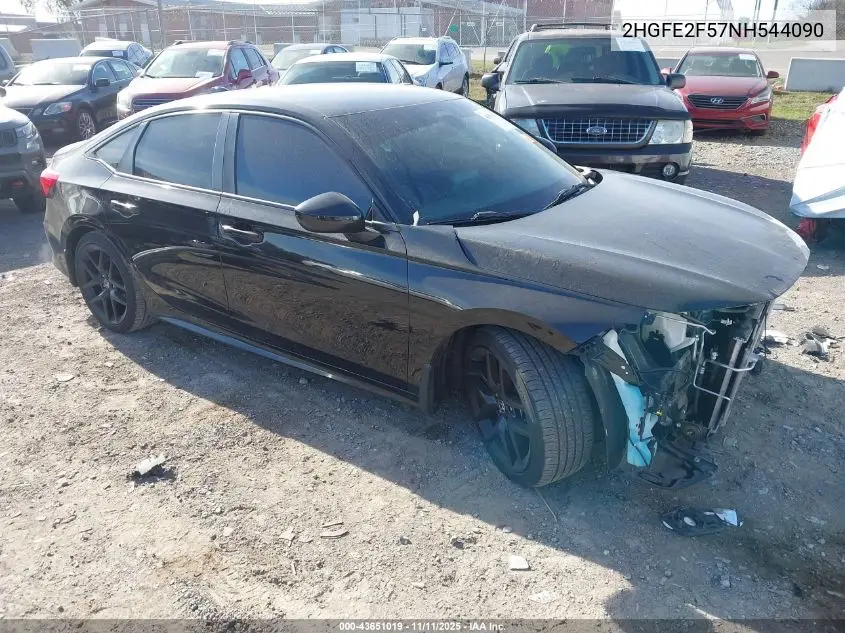 2HGFE2F57NH544090 2022 Honda Civic Sport