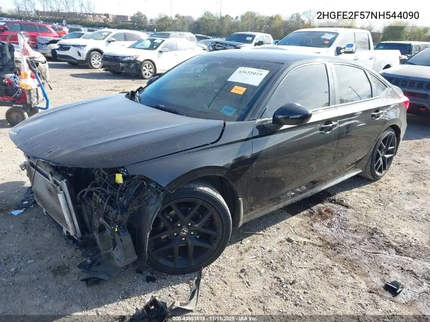 2HGFE2F57NH544090 2022 Honda Civic Sport