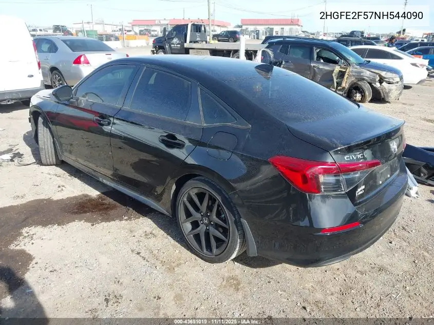 2HGFE2F57NH544090 2022 Honda Civic Sport