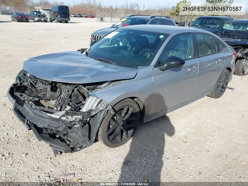 2HGFE2F53NH570587 2022 Honda Civic Sport