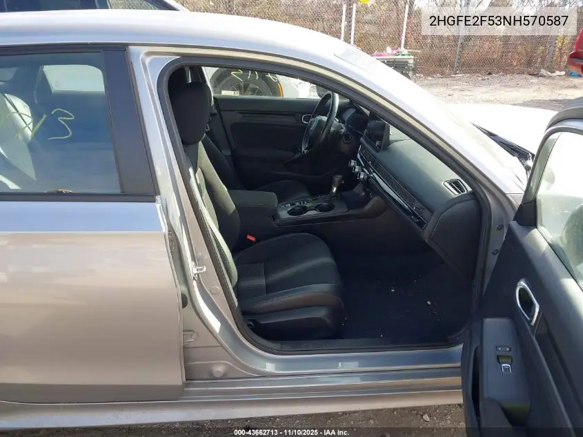 2HGFE2F53NH570587 2022 Honda Civic Sport