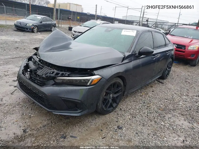 2HGFE2F5XNH566861 2022 Honda Civic Sport