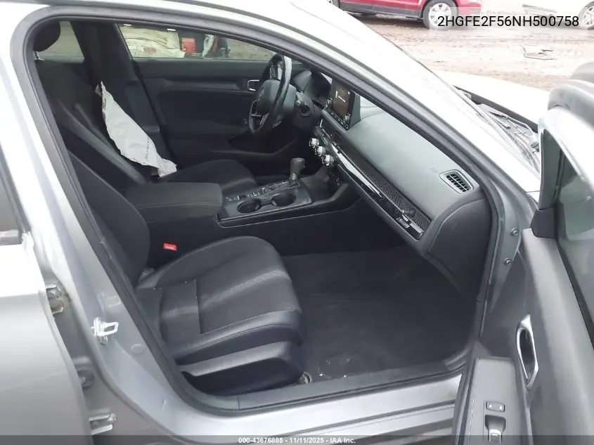 2HGFE2F56NH500758 2022 Honda Civic Sport