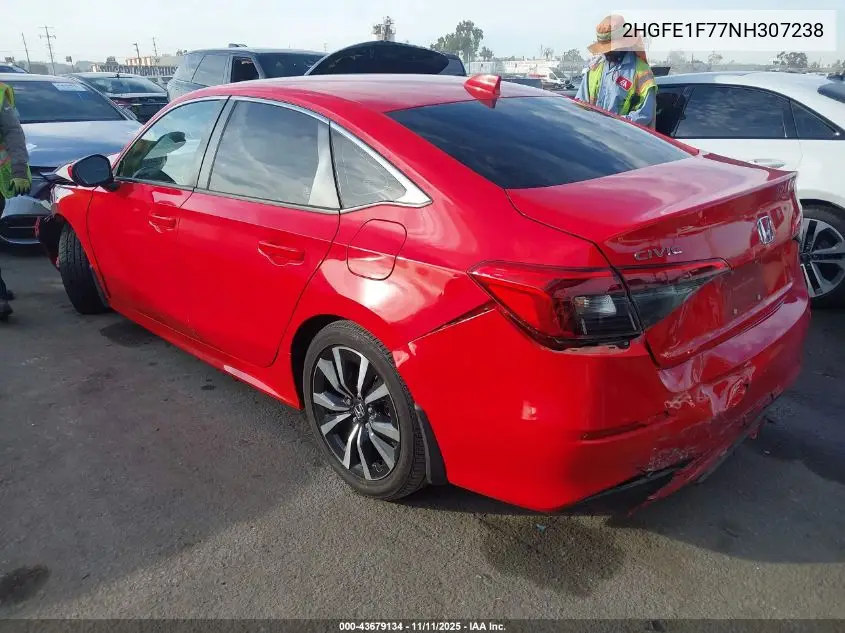 2HGFE1F77NH307238 2022 Honda Civic Ex