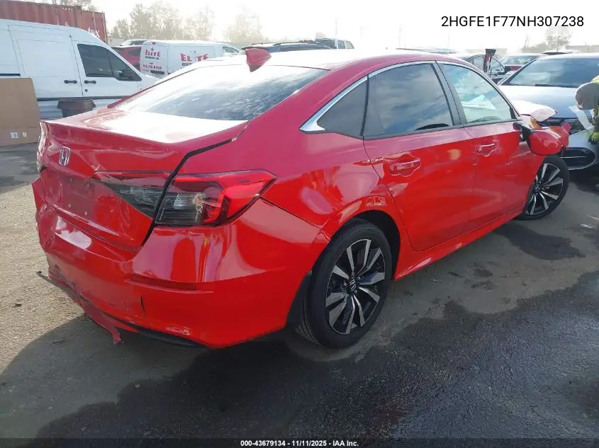 2HGFE1F77NH307238 2022 Honda Civic Ex