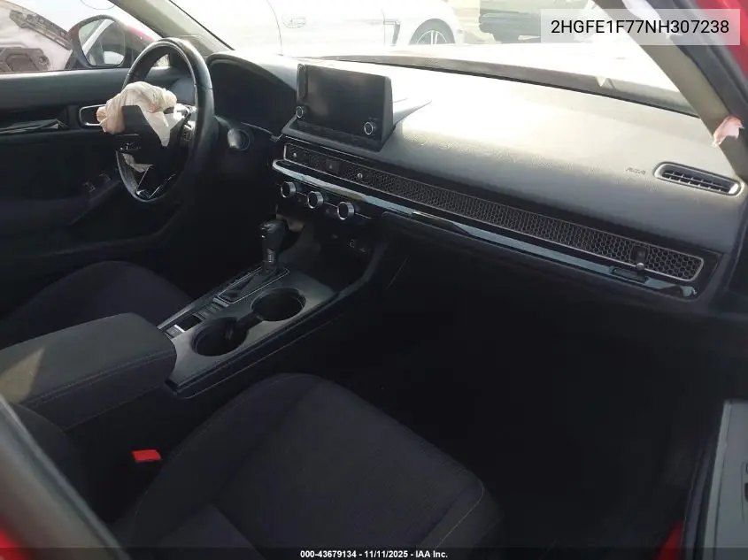 2HGFE1F77NH307238 2022 Honda Civic Ex