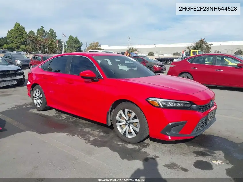 2HGFE2F23NH544528 2022 Honda Civic Lx