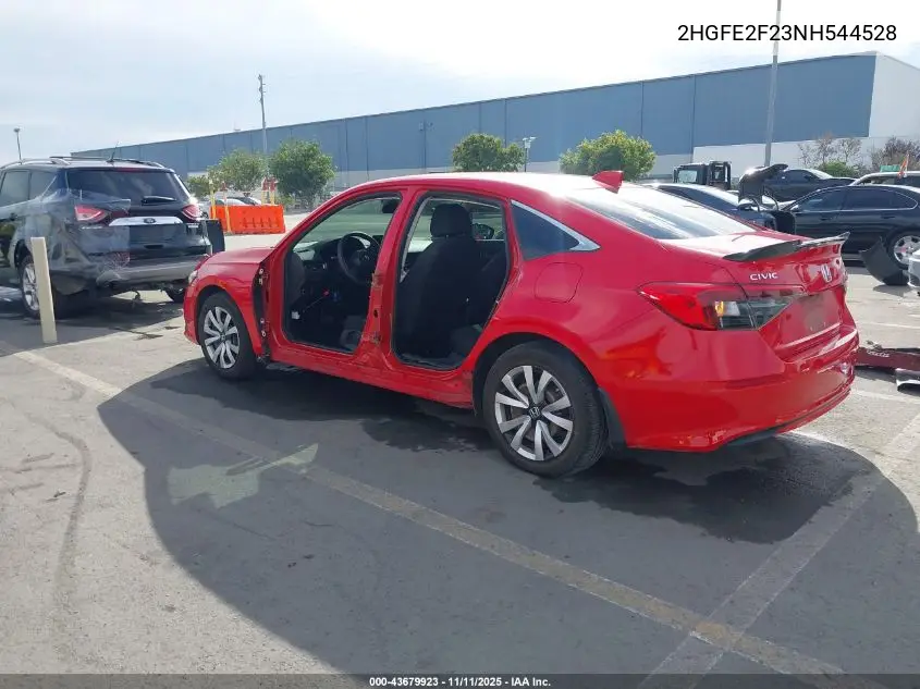 2HGFE2F23NH544528 2022 Honda Civic Lx