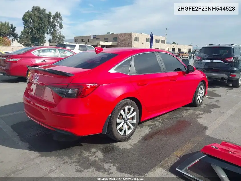2HGFE2F23NH544528 2022 Honda Civic Lx