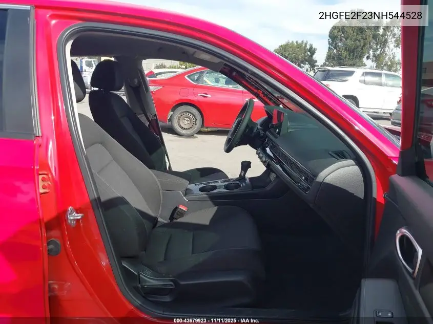 2HGFE2F23NH544528 2022 Honda Civic Lx
