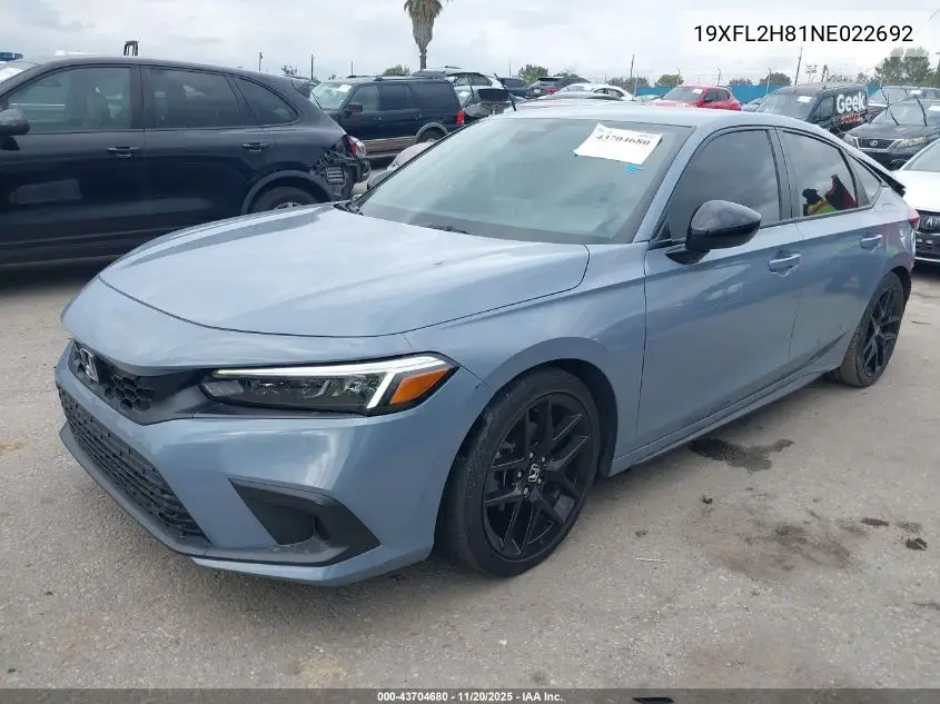 19XFL2H81NE022692 2022 Honda Civic Sport
