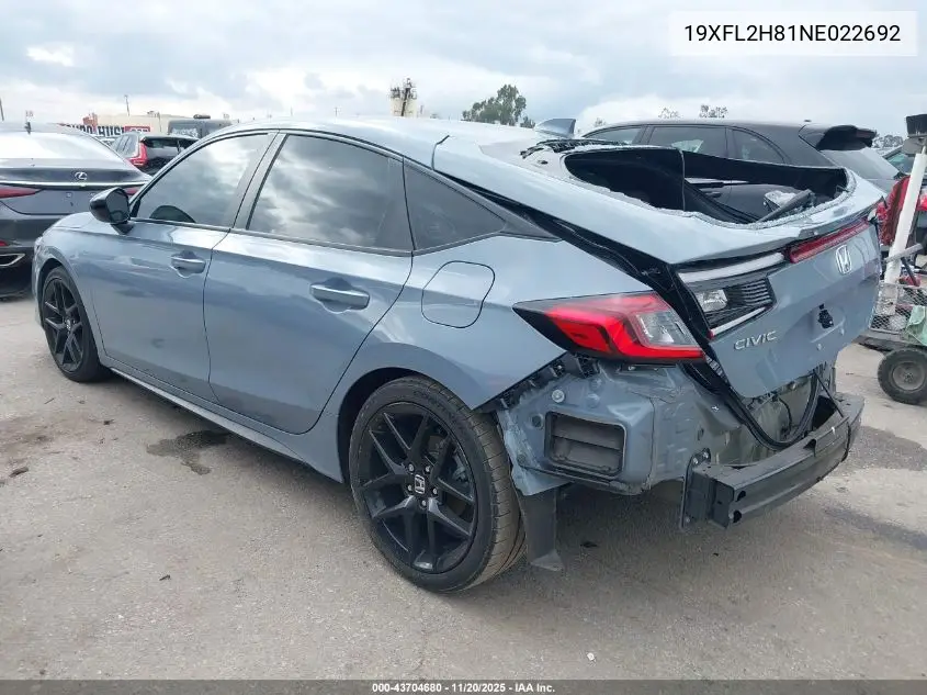 19XFL2H81NE022692 2022 Honda Civic Sport