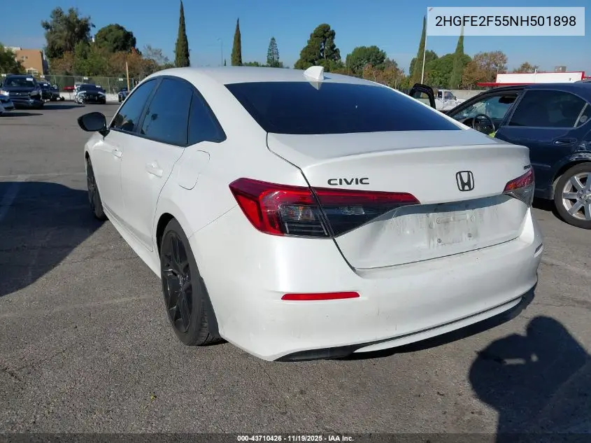 2HGFE2F55NH501898 2022 Honda Civic Sport