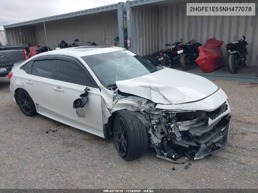 2HGFE1E55NH477078 2022 Honda Civic Si Sedan