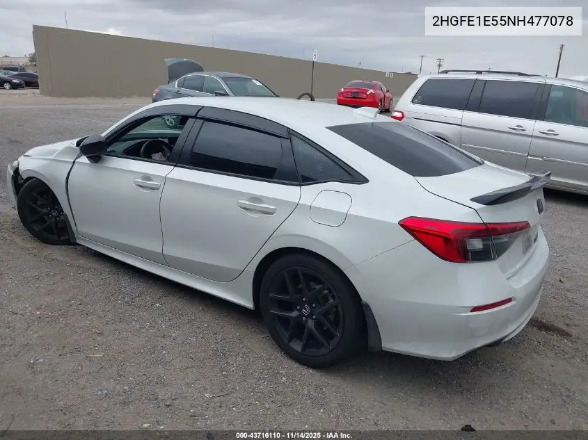 2HGFE1E55NH477078 2022 Honda Civic Si Sedan