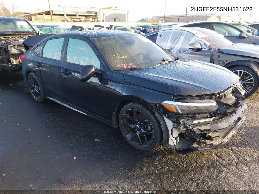 2HGFE2F55NH531628 2022 Honda Civic Sport